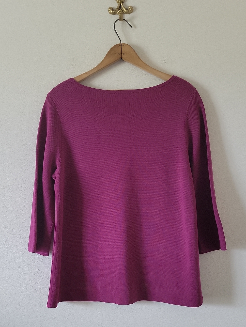 Eileen Fisher Berry Silk Cotton Sweater Size Large - Picture 4 of 8